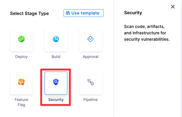Custom Scan step at the end of the list of Security Test steps